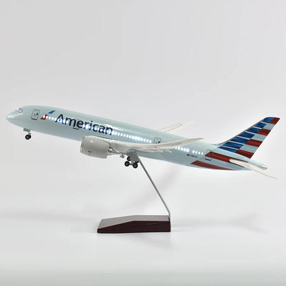 JASON TUTU 43-47cm Delta Air Boeing b747 Airplane Model Aircraft 1/160 Scale Diecast Resin Light and Wheel Plane Gift Collection