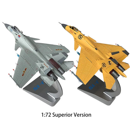 1/72 Scale Alloy Aircraft Chinese Air Force J-15 Carrier Based Plane Fighter J15 Model Toys Gift for Collection Decoration