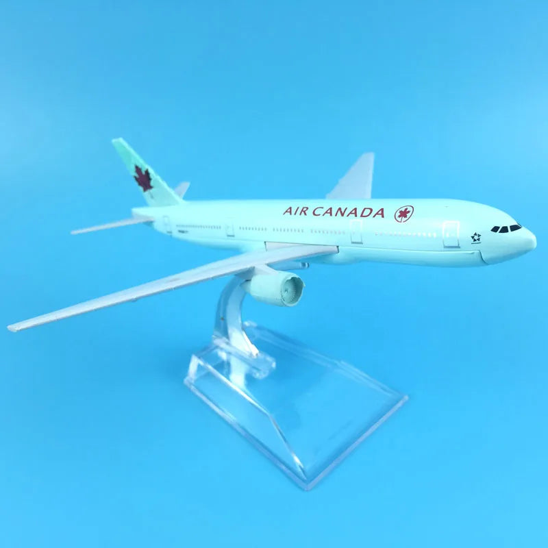 FREE SHIPPING 16CM AIR CANADA airline Boeing 777 METAL ALLOY MODEL PLANE AIRCRAFT MODEL  TOY AIRPLANE BIRTHDAY GIFT