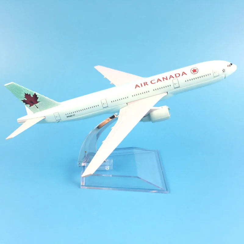 FREE SHIPPING 16CM AIR CANADA airline Boeing 777 METAL ALLOY MODEL PLANE AIRCRAFT MODEL  TOY AIRPLANE BIRTHDAY GIFT