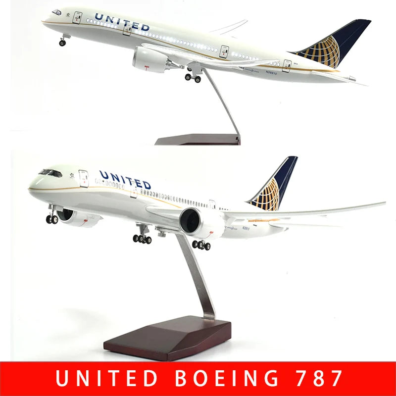 JASON TUTU 43-47cm Delta Air Boeing b747 Airplane Model Aircraft 1/160 Scale Diecast Resin Light and Wheel Plane Gift Collection