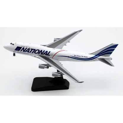 XX4975 Alloy Collectible Plane Gift JC Wings 1:400 National Airlines Boeing B747-400(BCF)  Diecast Aircraft Jet Model N702CA