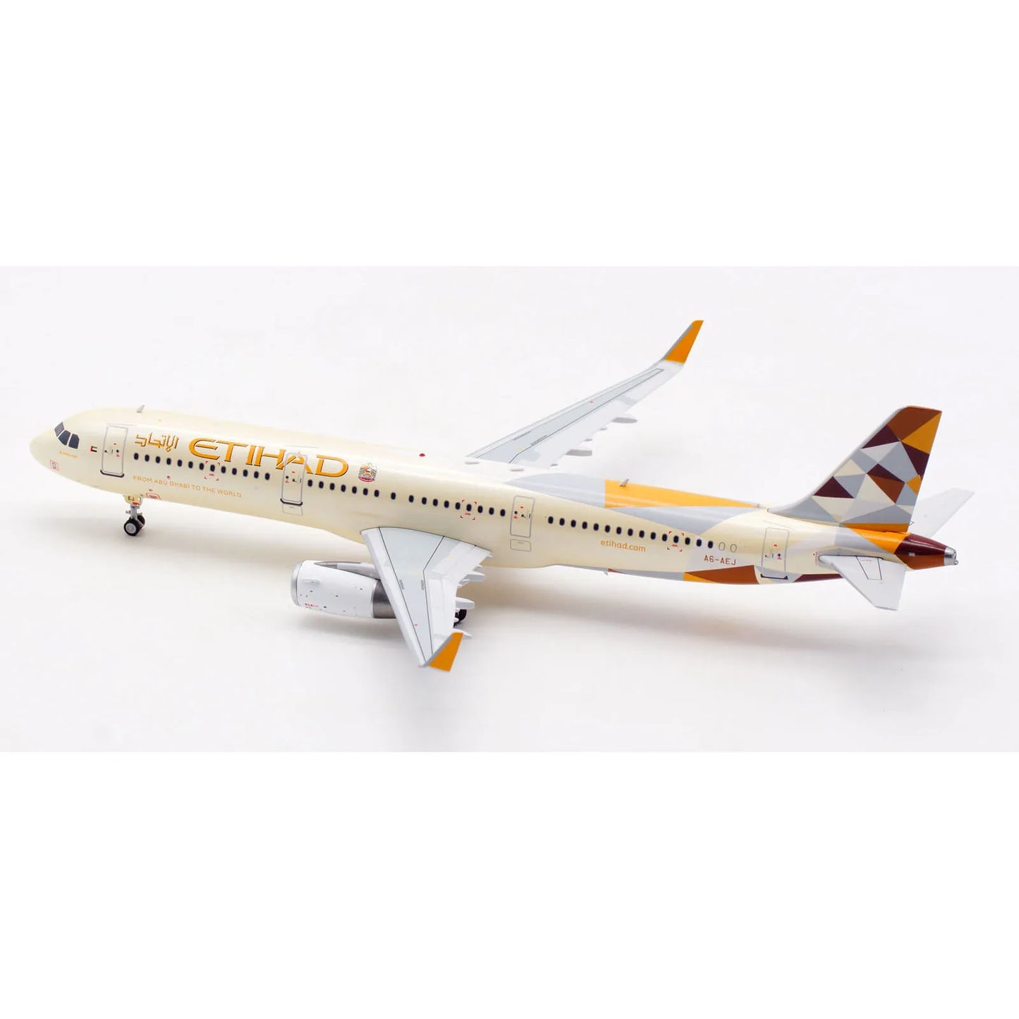 IF321EY1222 Alloy Collectible Plane Gift INFLIGHT 1:200 ETIHAD AIRWAYS Airbus A321 Diecast Aircraft Jet Model A6-AEJ With Stand