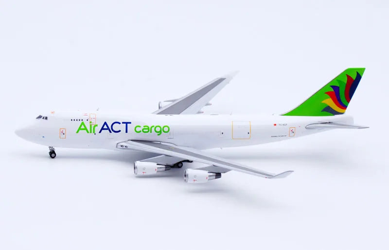 LH4250 Alloy Collectible Plane Gift JC Wings 1:400 ACT Airlines Boeing B747-400(BDSF) Diecast Aircraft Model TC-ACF With Stand