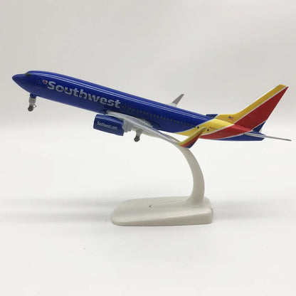 Metal Aircraft Model 20cm 1:400 U.s. Southwest B737 Metal Replica Alloy Material With Landing Gear Wheels Ornament Boy Gift