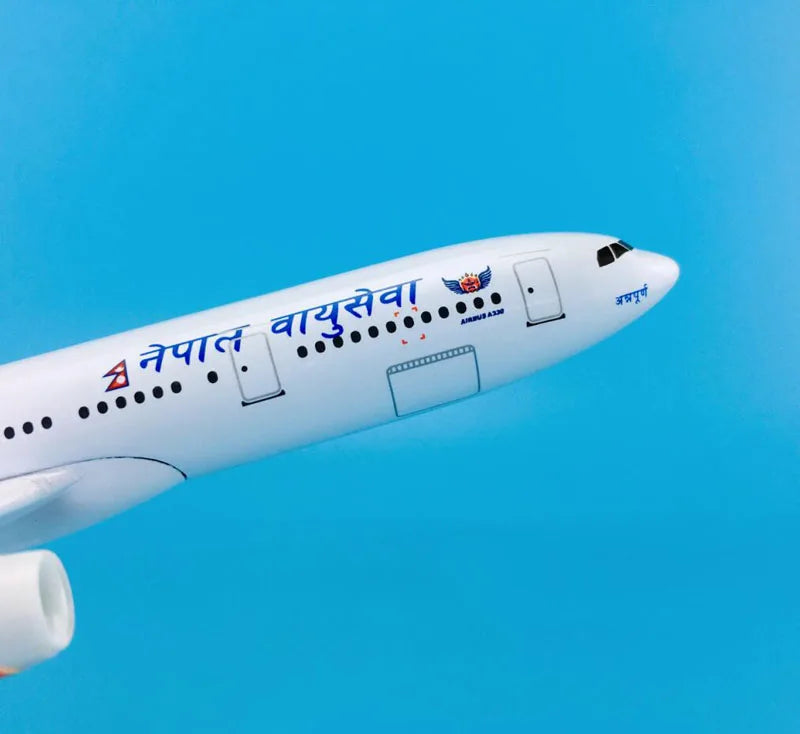 NEW 20cm Alloy Metal AIR Nepal Airlines Airbus 330 A330 Airplane Model Airways Plane Model Stand Diecast Aircraft Kids Gift Toys