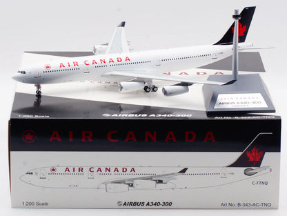 B-343-AC-TNQ Alloy Collectible Plane Gift B-Models 1:200 AIR CANADA Airbus A340-300 Diecast Aircraft Jet Model C-FTNQ