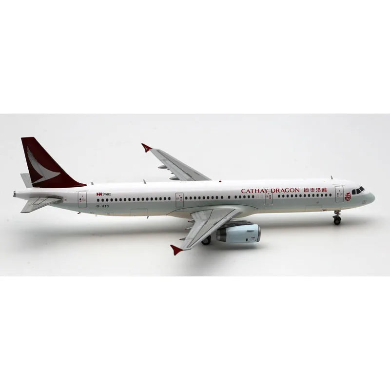 EW2321007 Alloy Collectible Plane Gift JC Wings 1:200 Cathay Dragon Airlines Airbus A321 Diecast Aircraft Jet Model B-HTG