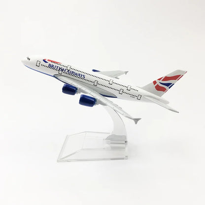 16CM Airplane Model Airbus Series Solid Alloy Simulation Aircraft Model Toy