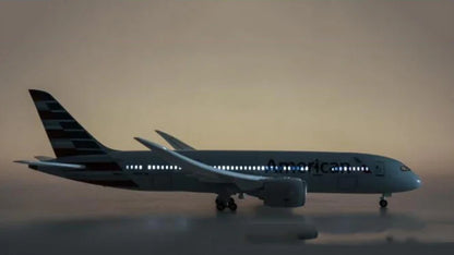 New 1:130 47cm Airplane Boeing 787 B787 Dreamliner Aircraft American Airlines Model W Light and Wheel Diecast Resin Plane Model