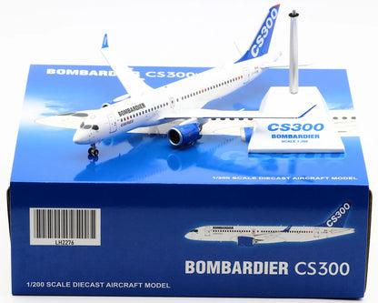 LH2276 Alloy Collectible Plane Gift JC Wings 1:200 Bombardier Aerospace Airbus A220-300 Diecast Aircraft Jet Model C-FFDK