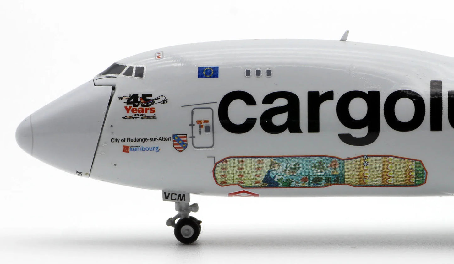 XX4709C Alloy Collectible Plane Gift JC Wings 1:400 Cargolux Interactive Series Boeing B747-8F Diecast Aircraft Jet Model LX-VCM