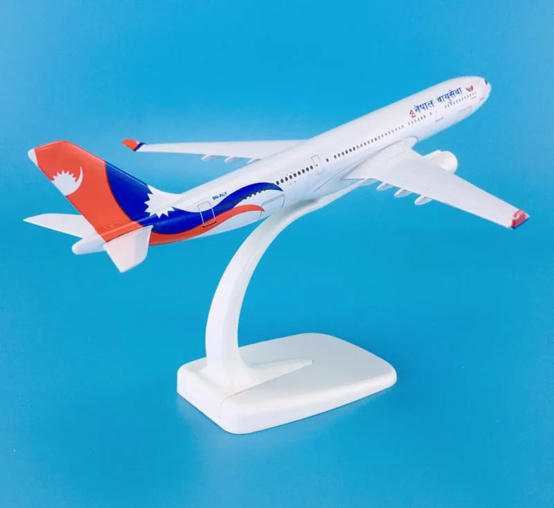 NEW 20cm Alloy Metal AIR Nepal Airlines Airbus 330 A330 Airplane Model Airways Plane Model Stand Diecast Aircraft Kids Gift Toys