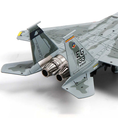 1:100 Metal F-15 American Planes Model Simulation Aircraft Model Display Ornaments Fighter Model for Table Bar Shelf Cafe Gifts