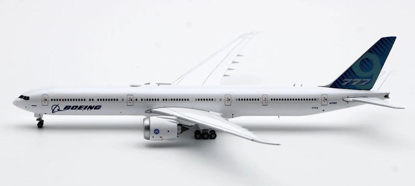 LH4162 Alloy Collectible Plane Gift JC Wings 1:400 Boeing B777-9X Folded "House Color" Diecast Aircraft Model N779XY With Stand