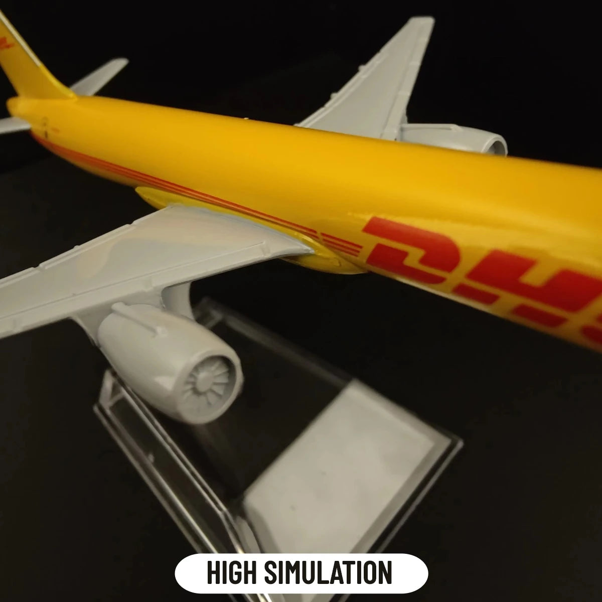 Scale 1:400 Metal Replica Aircraft 15cm DHL Cargo Boeing 757 Diecast Model Aviation Collectible Miniature Souvenir Ornament