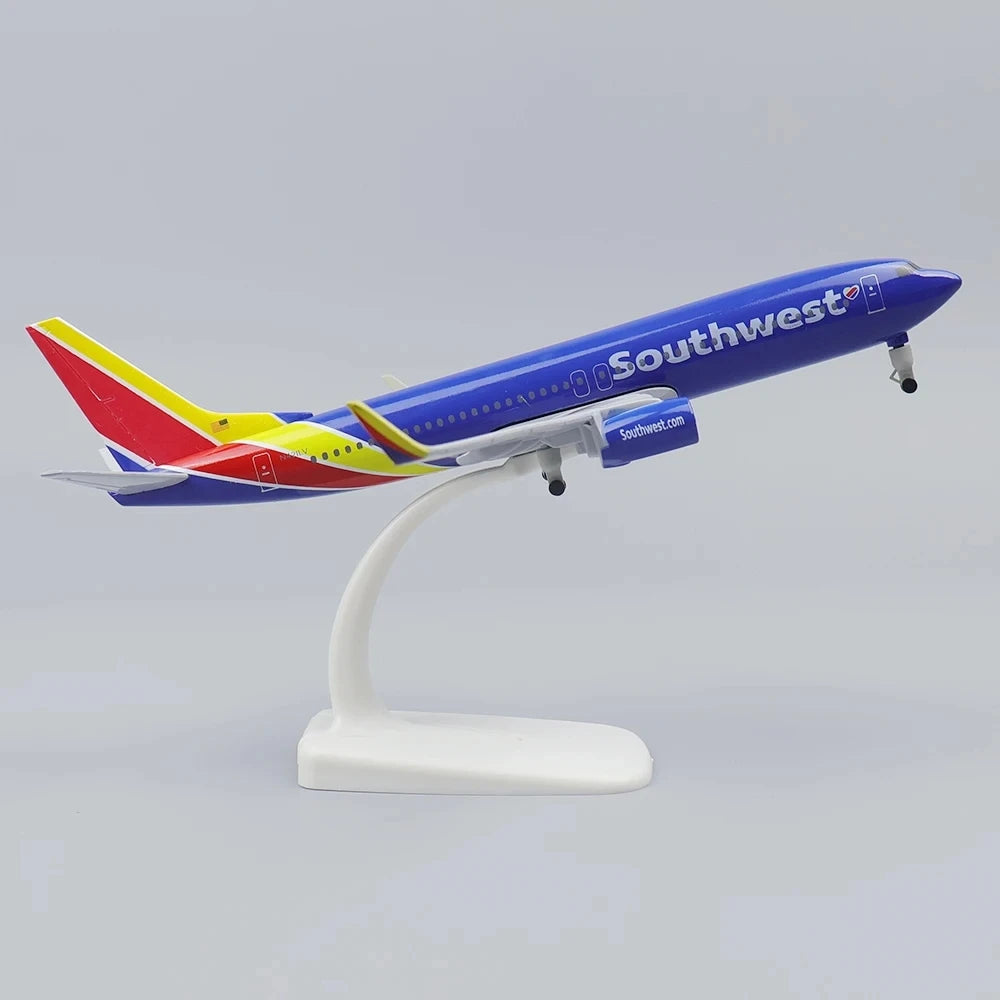 1/400 Metal Aircraft Model 20cm Us Southwest B737 Alloy Material Model Plane Collection Accessories Aircraft