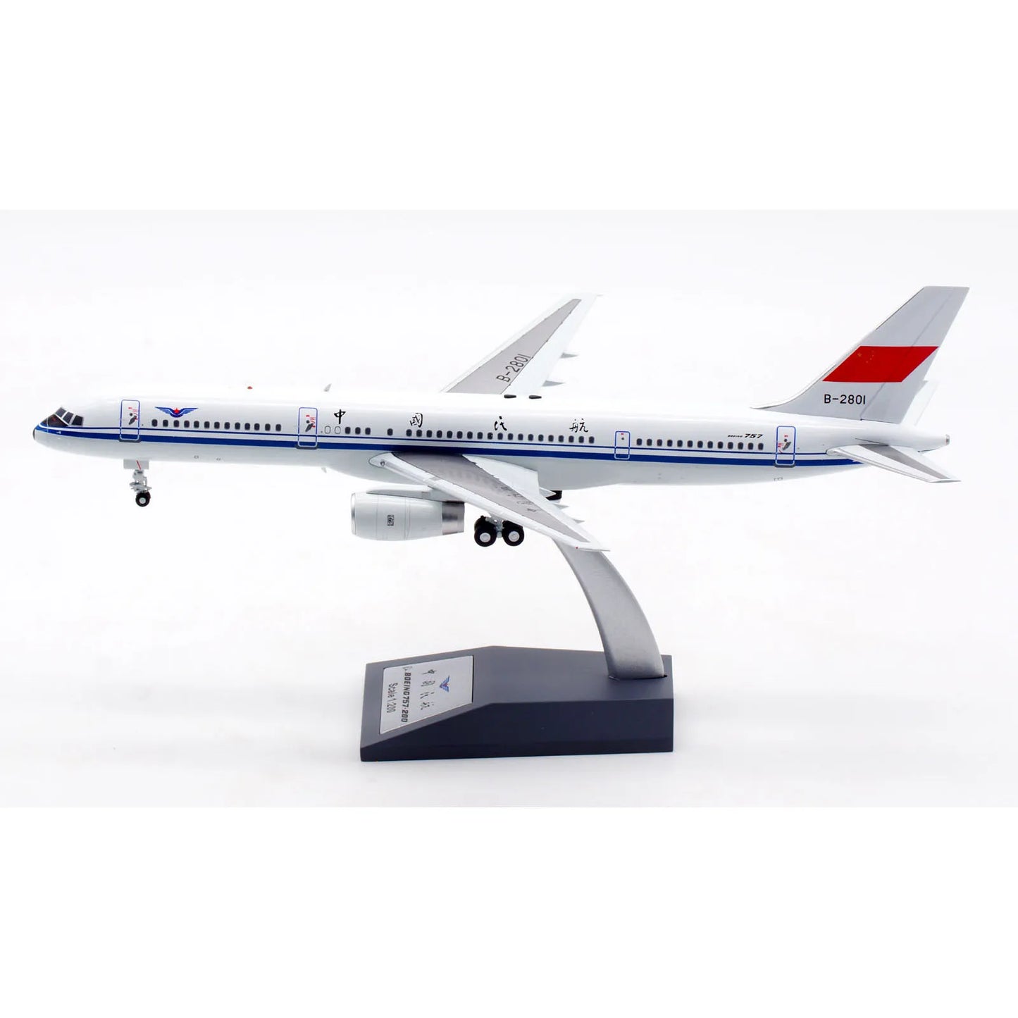 AV2058 Alloy Collectible Plane Gift Aviation 1:200 CAAC Boeing B757-200 Diecast Aircraft JET Model B-2801 With Stand