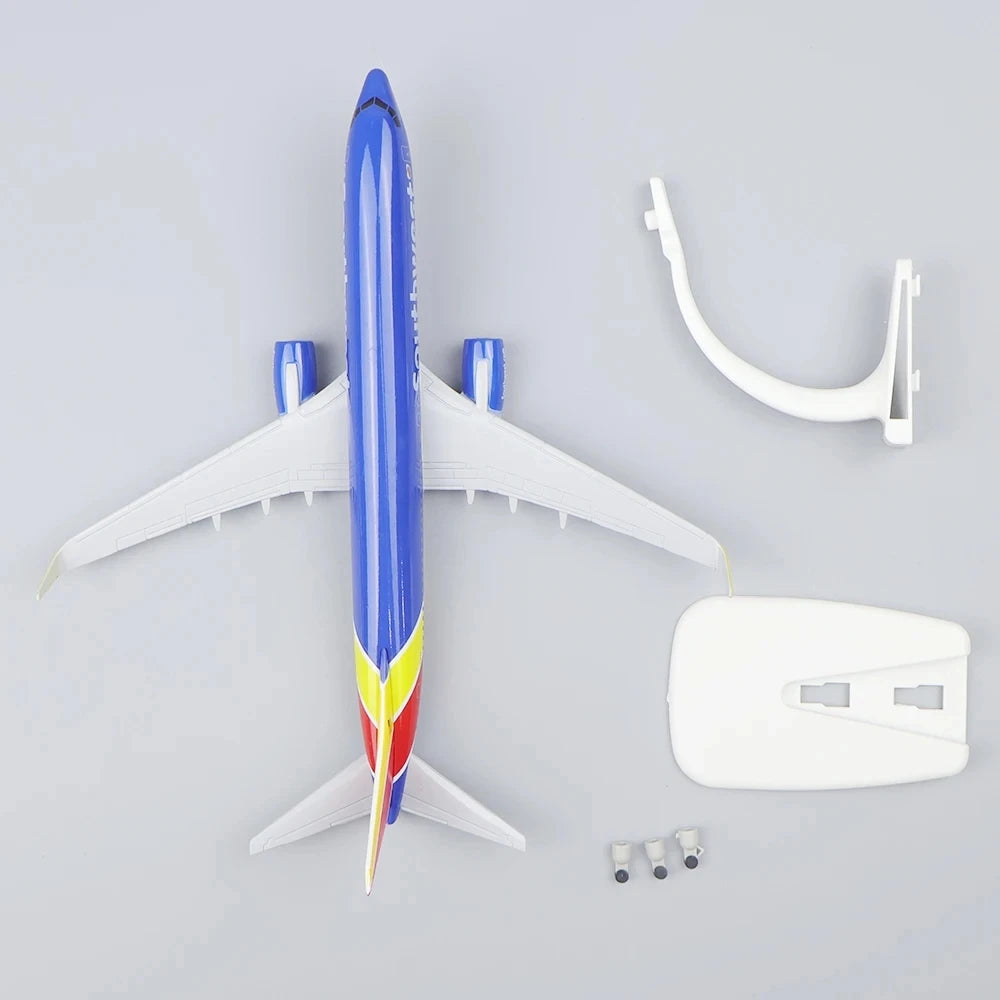 Metal Aircraft Model 20cm 1:400 U.s. Southwest B737 Metal Replica Alloy Material With Landing Gear Wheels Ornament Boy Gift