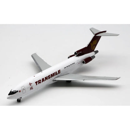 LH2439 Alloy Collectible Plane Gift JC Wings 1:200 Transmile Air Services Boeing B727-200 Diecast Aircraft Jet Model 9M-TGM