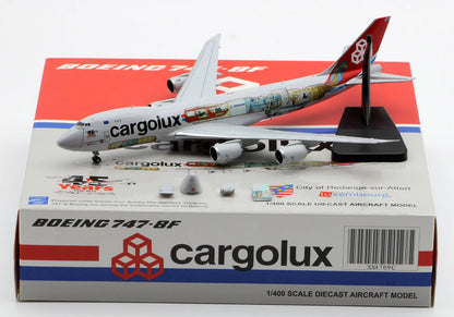 XX4709C Alloy Collectible Plane Gift JC Wings 1:400 Cargolux Interactive Series Boeing B747-8F Diecast Aircraft Jet Model LX-VCM