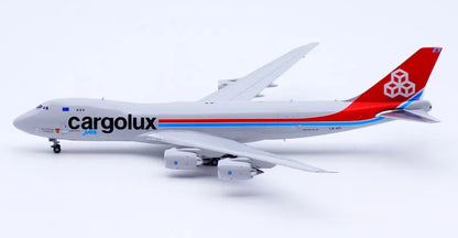 XX40155 Alloy Collectible Plane Gift JC Wings 1:400 Cargolux Airlines Boeing B747-8F Diecast Aircraft Model LX-VCI With Stand