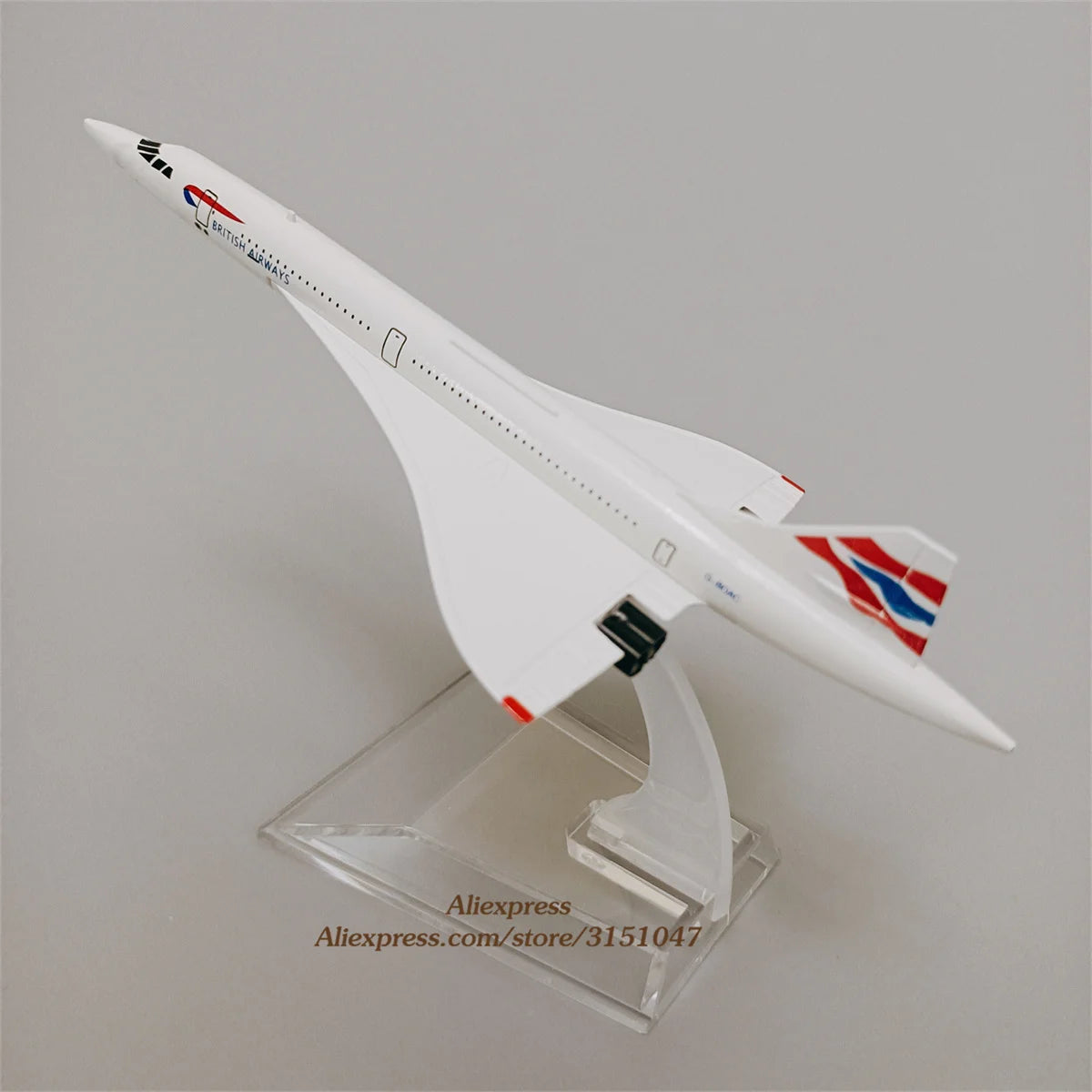 16cm Airplane Model Air British Concorde Aircraft Model Diecast Metal Alloy Air Plane Airplanes Model 1:400 Plane Toy Gift