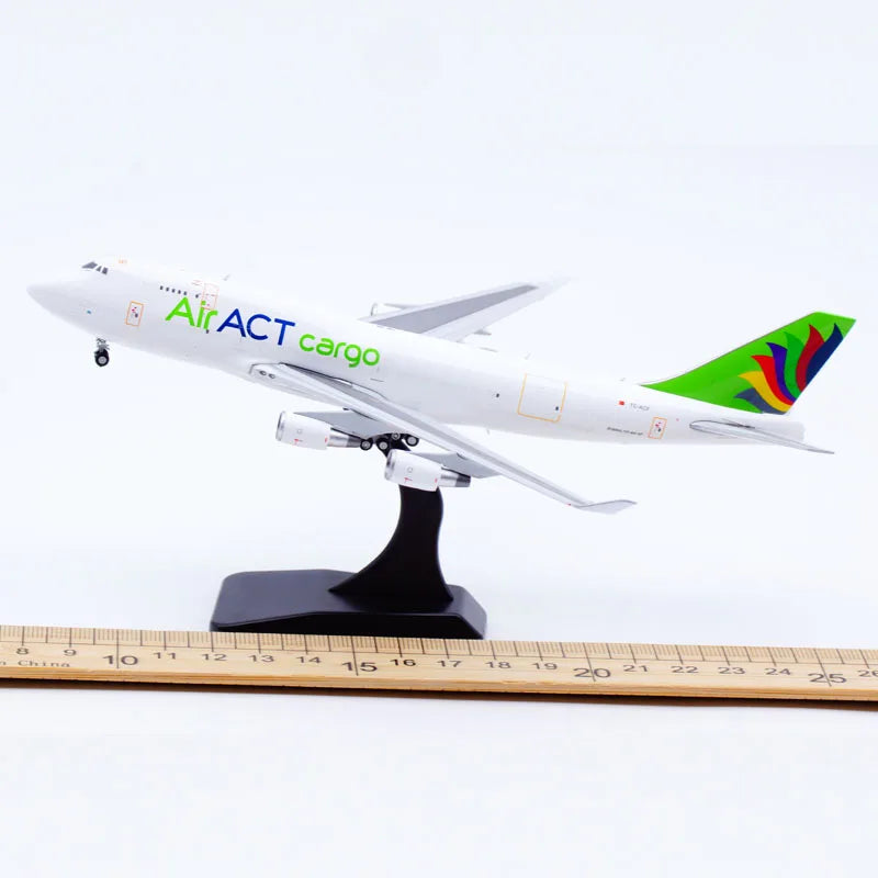 LH4250 Alloy Collectible Plane Gift JC Wings 1:400 ACT Airlines Boeing B747-400(BDSF) Diecast Aircraft Model TC-ACF With Stand