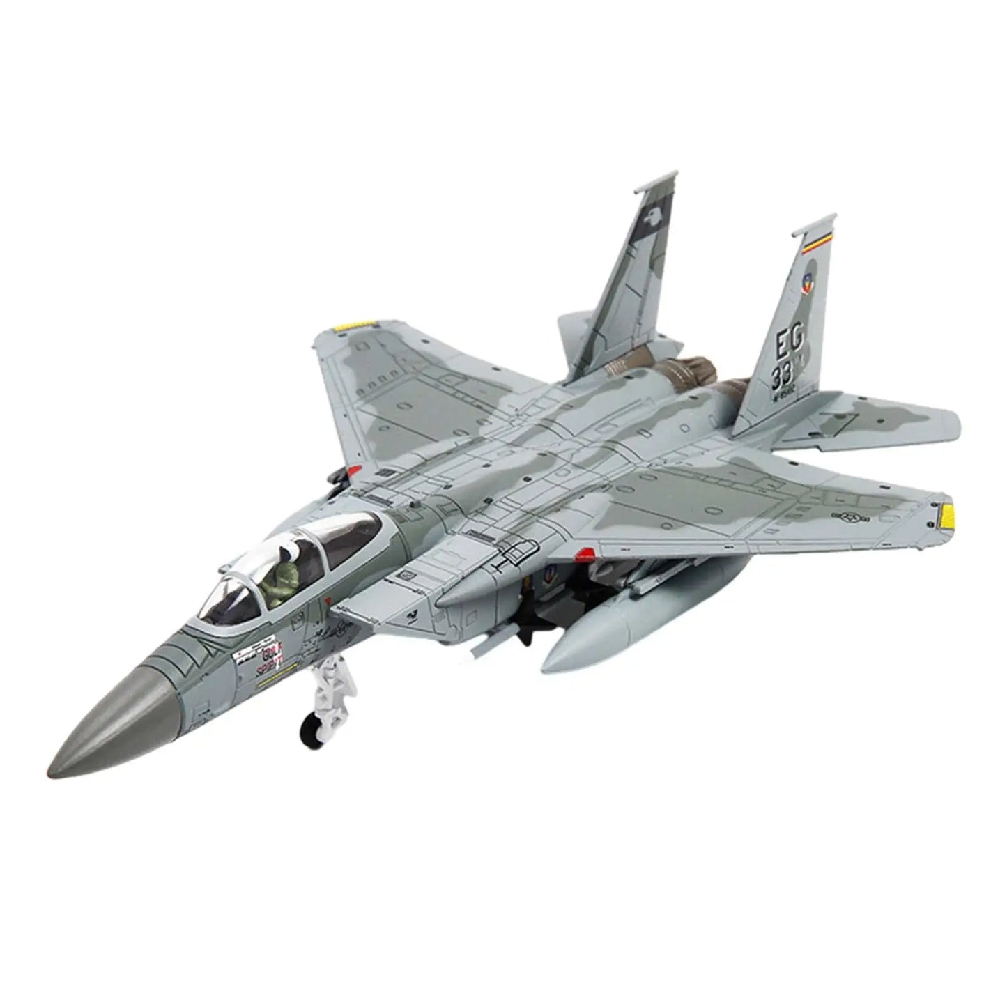 1:100 Metal F-15 American Planes Model Simulation Aircraft Model Display Ornaments Fighter Model for Table Bar Shelf Cafe Gifts