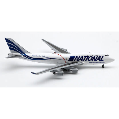 XX4975 Alloy Collectible Plane Gift JC Wings 1:400 National Airlines Boeing B747-400(BCF)  Diecast Aircraft Jet Model N702CA