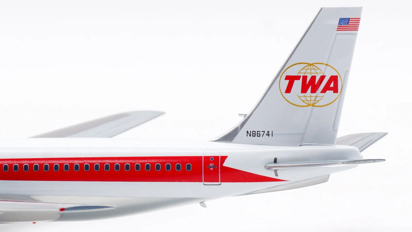 IF701TW0823P Alloy Collectible Plane Gift INFLIGHT 1:200 Trans World Airline TWA Boeing B707-100 Diecast Aircraft Model N86741