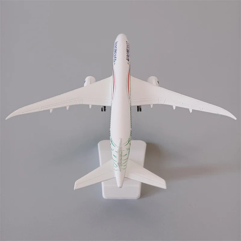 Mexican Air AEROMEXICO Airlines Boeing 787 B787 Airways Alloy Metal Airplane Model Diecast Plane Model & Wheels Aircraft 19cm