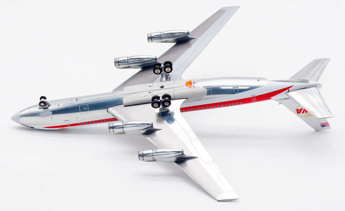 IF701TW0823P Alloy Collectible Plane Gift INFLIGHT 1:200 Trans World Airline TWA Boeing B707-100 Diecast Aircraft Model N86741