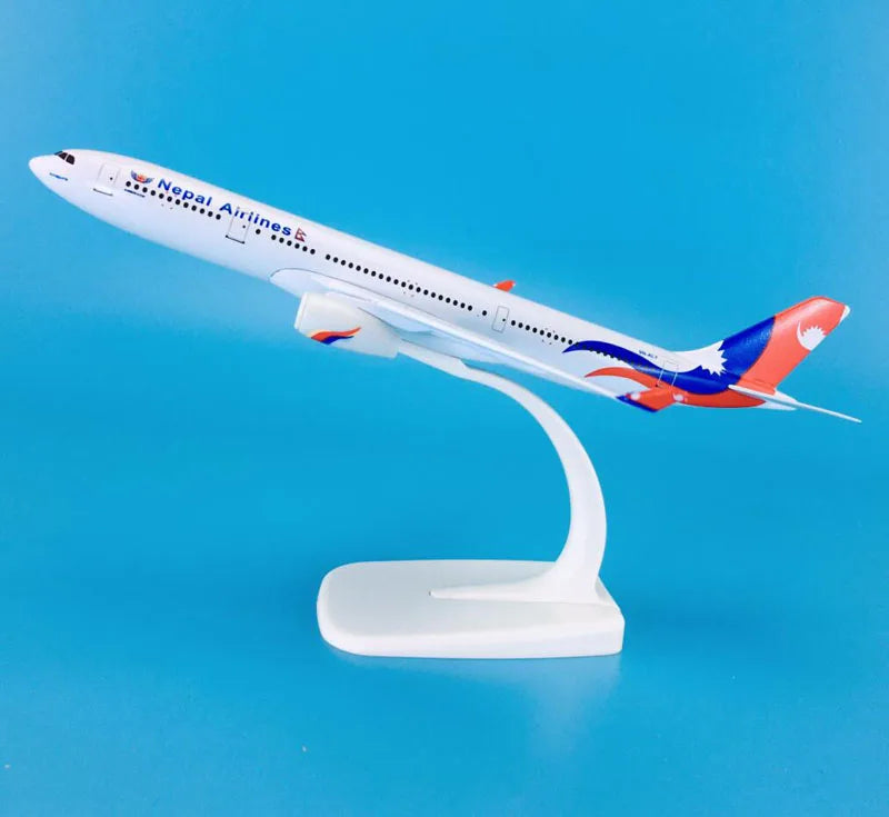 NEW 20cm Alloy Metal AIR Nepal Airlines Airbus 330 A330 Airplane Model Airways Plane Model Stand Diecast Aircraft Kids Gift Toys