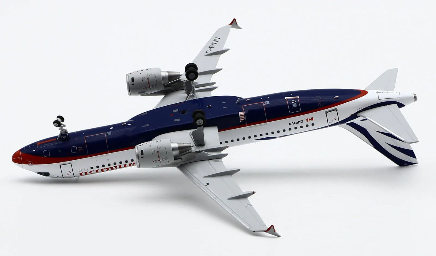 LH2422 Alloy Collectible Plane Gift JC Wings 1:200 Canadian Airlines Airbus A320 Diecast Aircraft Jet Model C-FNVV With Stand