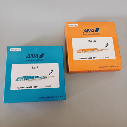 14*16cm Air Japan ANA Airlines Cartoon Sea Turtle Airbus 380 A380 Airways Metal Alloy Diecast Airplane Model Plane Aircraft