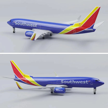 1/400 Metal Aircraft Model 20cm Us Southwest B737 Alloy Material Model Plane Collection Accessories Aircraft