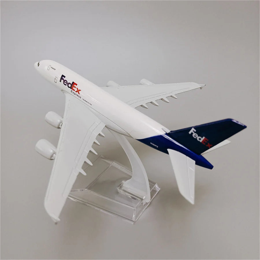 16cm Air FEDEX Express A380 Airbus A380 Airways Airlines Metal Alloy Airplane Model Plane 1/400 Scale Diecast Aircraft Aeroplane