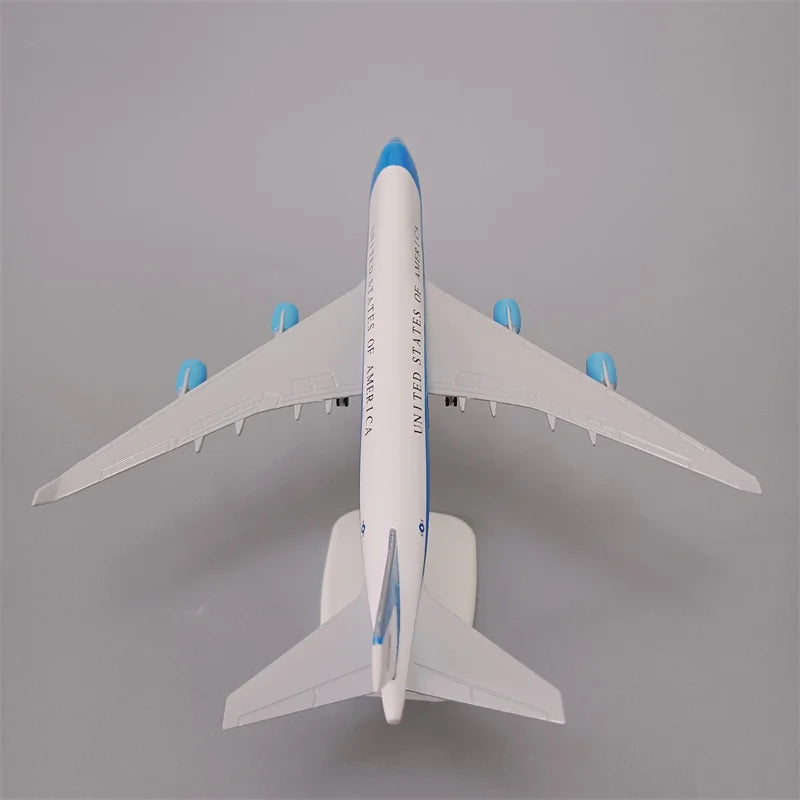 USA Air Force One B747 Airlines Boeing 747 Airways Diecast Airplane Model Plane Model 20cm Alloy Metal Aircraft w Landing Gears