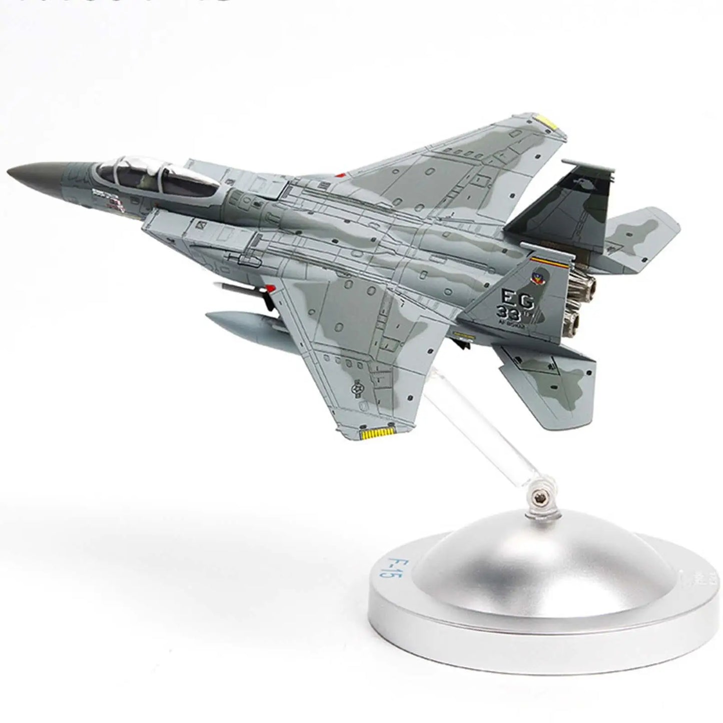 1:100 Metal F-15 American Planes Model Simulation Aircraft Model Display Ornaments Fighter Model for Table Bar Shelf Cafe Gifts