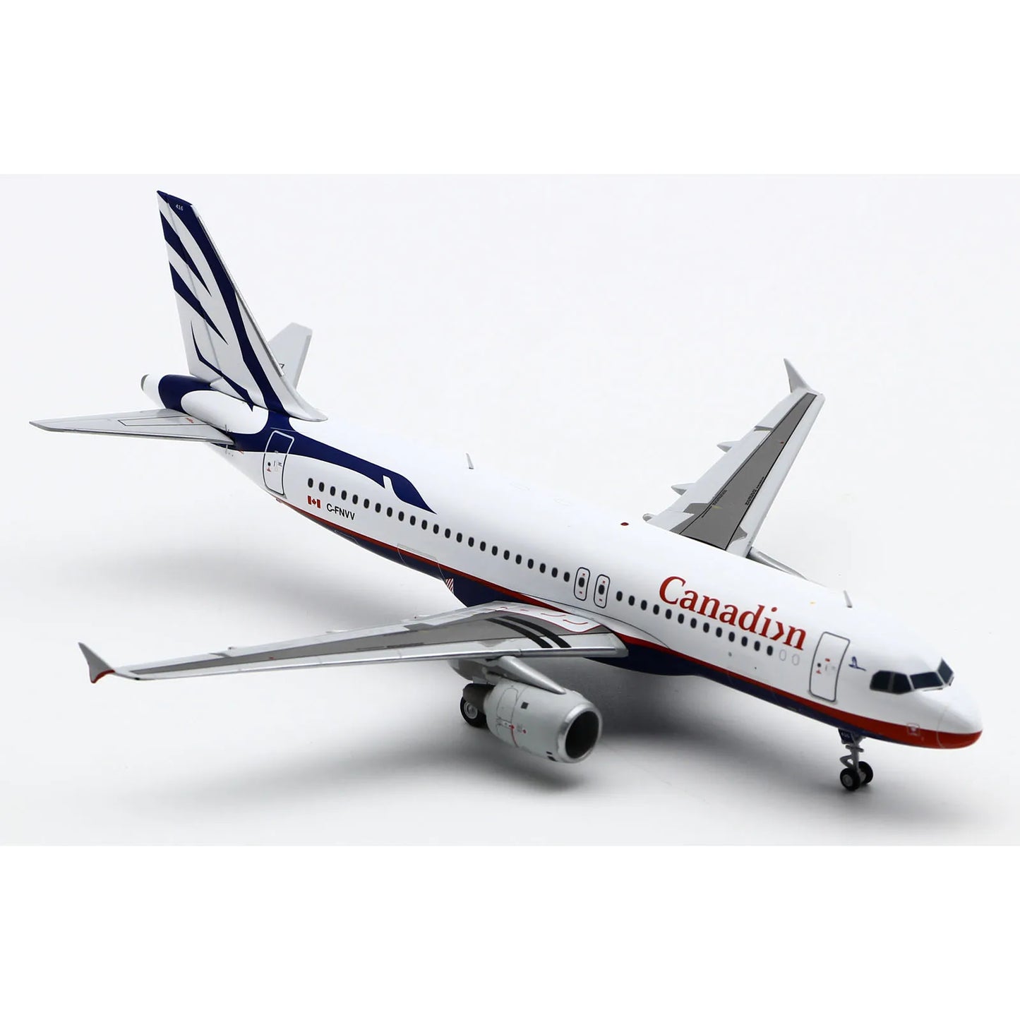 LH2422 Alloy Collectible Plane Gift JC Wings 1:200 Canadian Airlines Airbus A320 Diecast Aircraft Jet Model C-FNVV With Stand