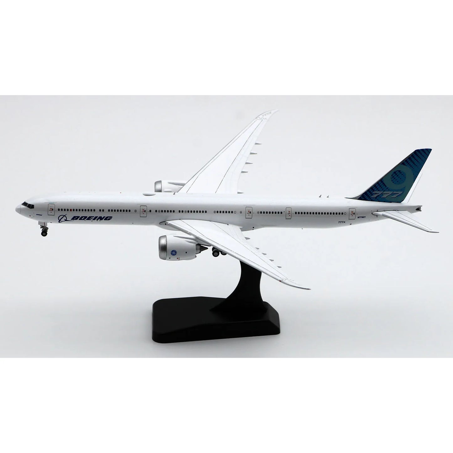 LH4162 Alloy Collectible Plane Gift JC Wings 1:400 Boeing B777-9X Folded "House Color" Diecast Aircraft Model N779XY With Stand