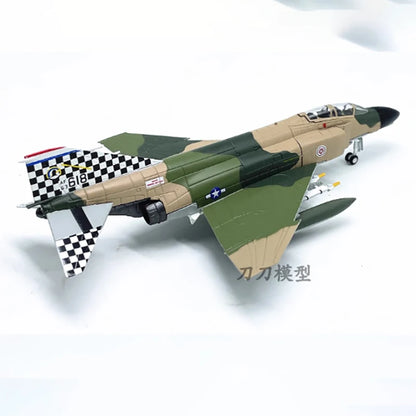 Diecast 1:100 Scale American F4C fighter Alloy Finished Aircraft Model Toy Static Decoration Souvenir Gifts For Adult Boy