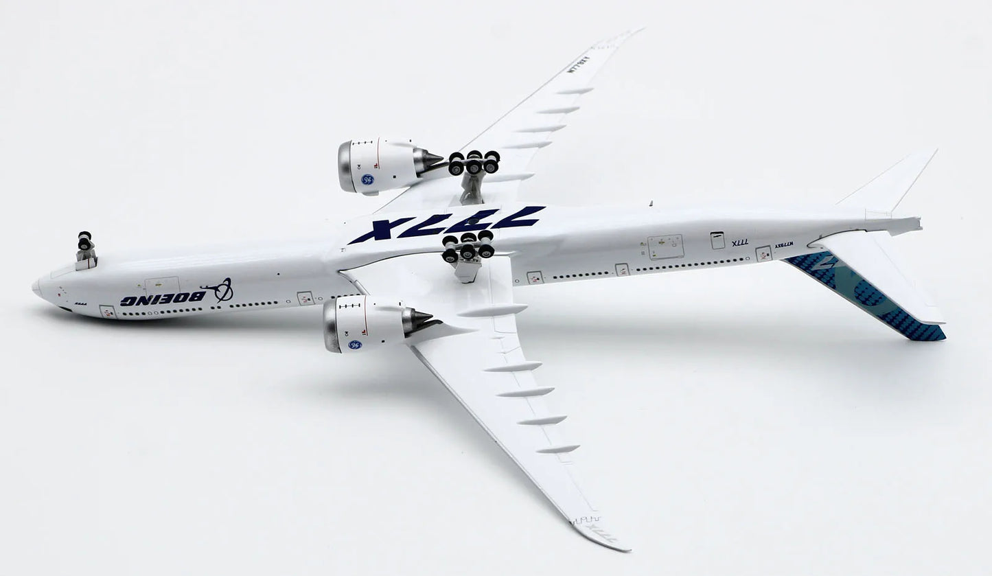 LH4162 Alloy Collectible Plane Gift JC Wings 1:400 Boeing B777-9X Folded "House Color" Diecast Aircraft Model N779XY With Stand