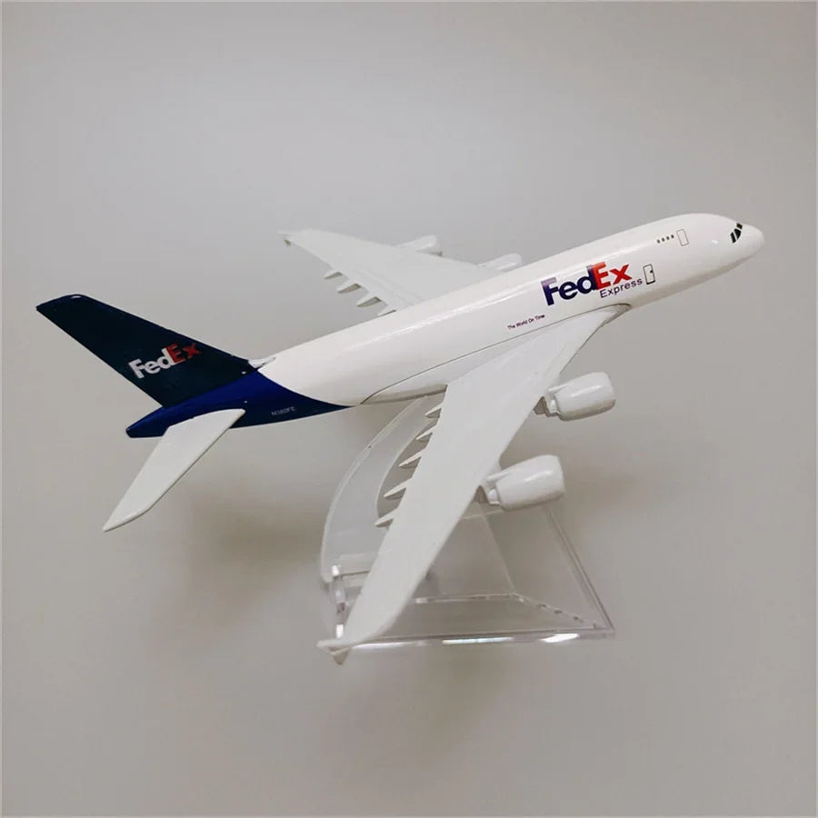 16cm Air FEDEX Express A380 Airbus A380 Airways Airlines Metal Alloy Airplane Model Plane 1/400 Scale Diecast Aircraft Aeroplane