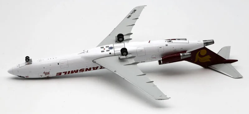 LH2439 Alloy Collectible Plane Gift JC Wings 1:200 Transmile Air Services Boeing B727-200 Diecast Aircraft Jet Model 9M-TGM