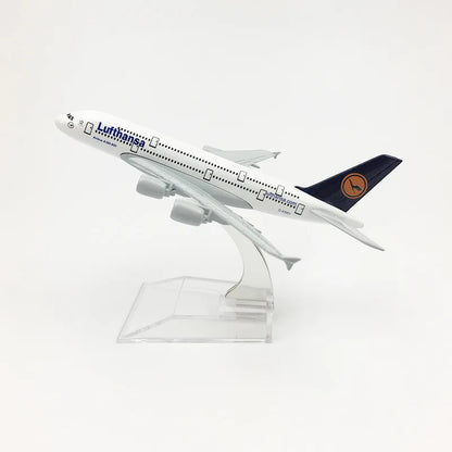 16CM Airplane Model Airbus Series Solid Alloy Simulation Aircraft Model Toy