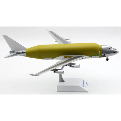 LH2166 Alloy Collectible Plane Gift JC Wings 1:200 Boeing 'BareMetal' B747-400LCF Diecast Aircraft JET Model N7478C With Stand