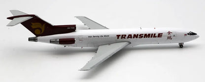 LH2439 Alloy Collectible Plane Gift JC Wings 1:200 Transmile Air Services Boeing B727-200 Diecast Aircraft Jet Model 9M-TGM