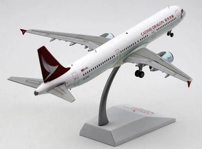 EW2321007 Alloy Collectible Plane Gift JC Wings 1:200 Cathay Dragon Airlines Airbus A321 Diecast Aircraft Jet Model B-HTG